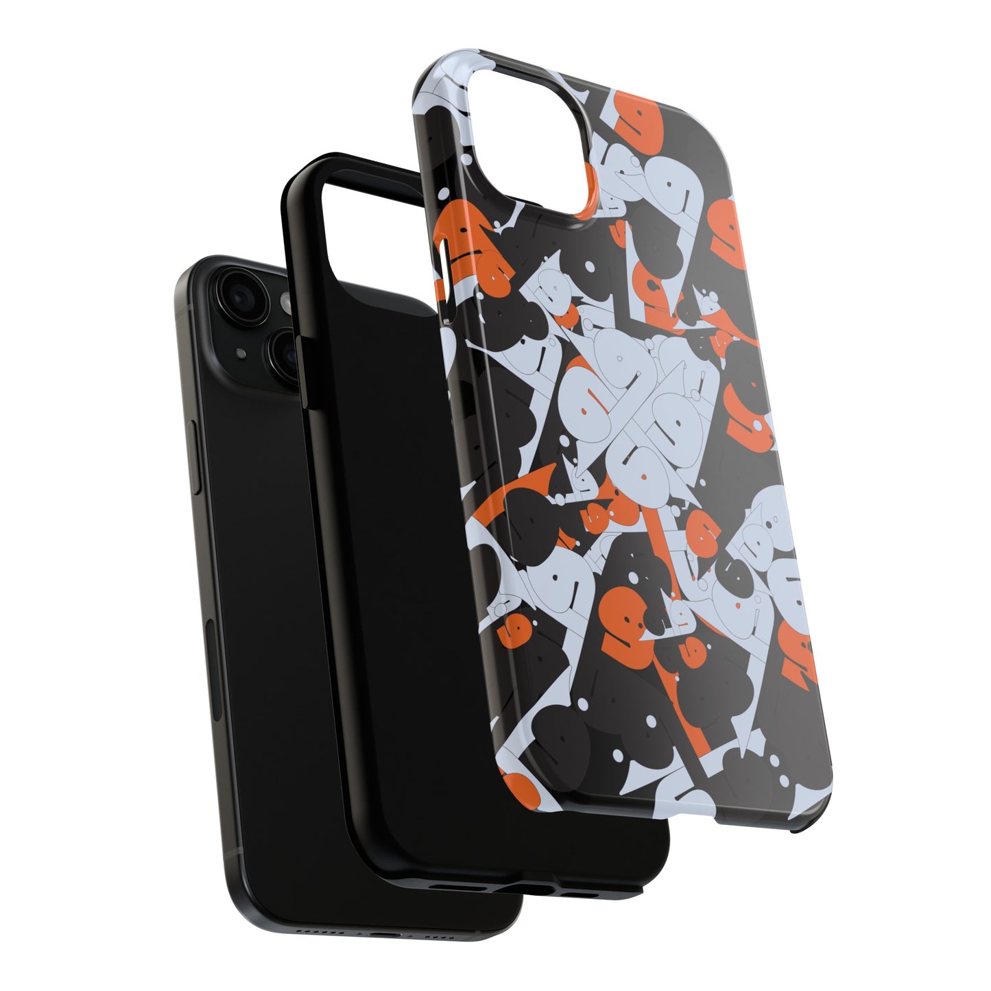 iPhone/Galaxy - Tough Phone Case with Persian Calligraphy Design - Impact Resistant, TPU Lining, Polycarbonate Shell, Glossy Finish