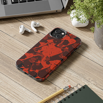 iPhone/Galaxy - Tough Phone Case with Persian Calligraphy Design - Impact Resistant, TPU Lining, Polycarbonate Shell, Glossy Finish