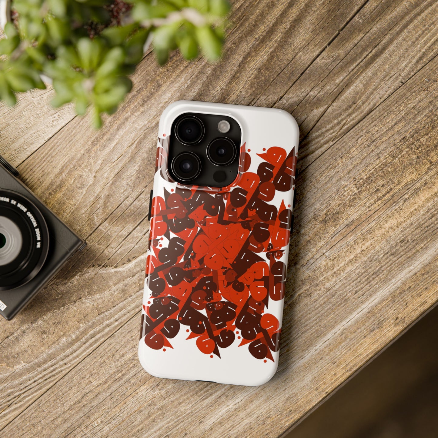 iPhone/Galaxy - Tough Phone Case with Persian Calligraphy Design  - Impact Resistant, TPU Lining, Polycarbonate Shell, Glossy Finish