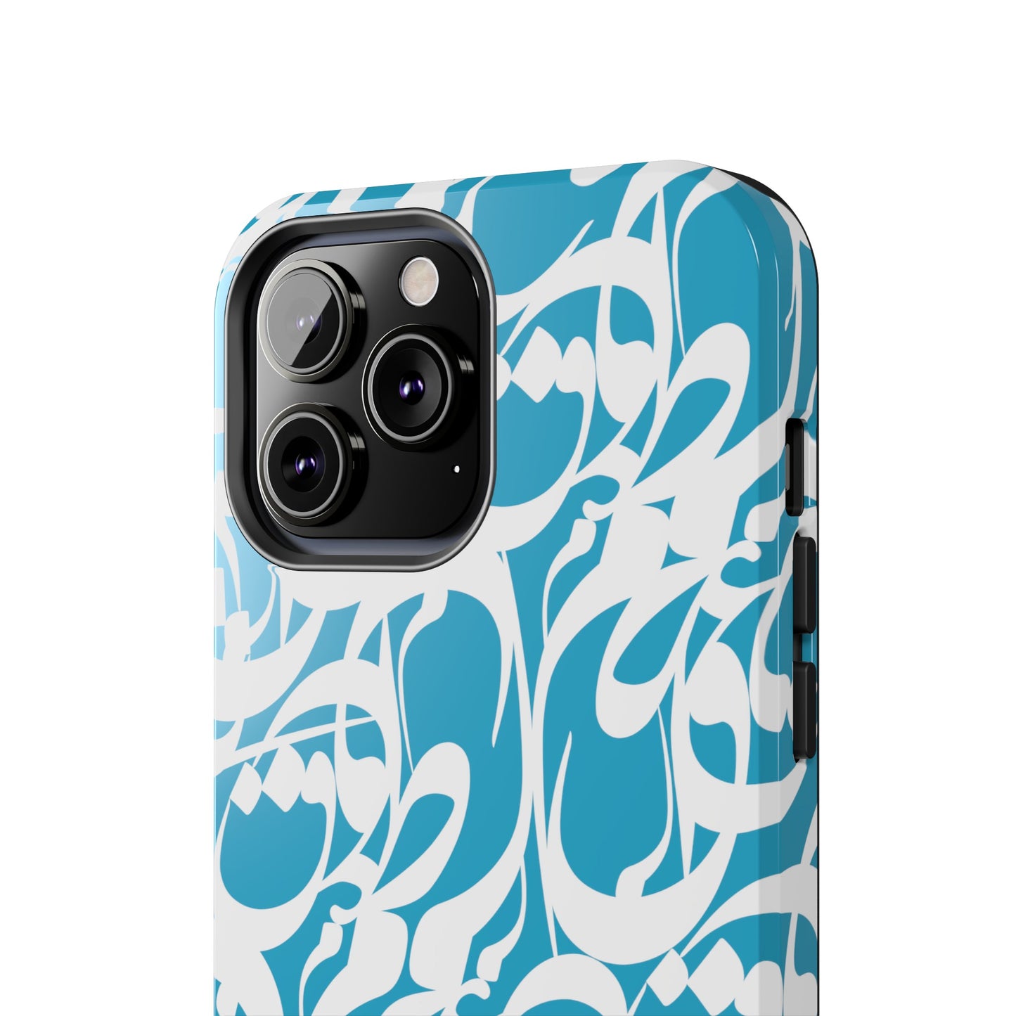 iPhone/Galaxy - Tough Phone Case with Persian Calligraphy Design - Impact Resistant, TPU Lining, Polycarbonate Shell, Glossy Finish