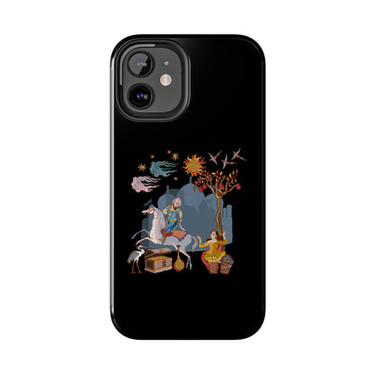 iPhone/Galaxy - Tough Phone Case with Persian Calligraphy Design  - Impact Resistant, TPU Lining, Polycarbonate Shell, Glossy Finish