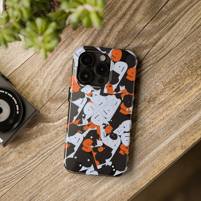 iPhone/Galaxy - Tough Phone Case with Persian Calligraphy Design - Impact Resistant, TPU Lining, Polycarbonate Shell, Glossy Finish