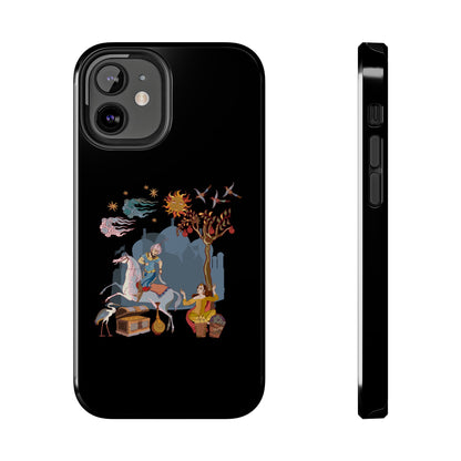 iPhone/Galaxy - Tough Phone Case with Persian Calligraphy Design  - Impact Resistant, TPU Lining, Polycarbonate Shell, Glossy Finish