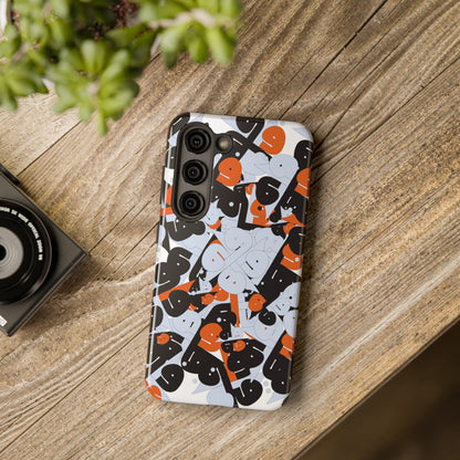 iPhone/GalaxyTough Phone Case with Persian Calligraphy Design - Impact Resistant, TPU Lining, Polycarbonate Shell, Glossy Finish