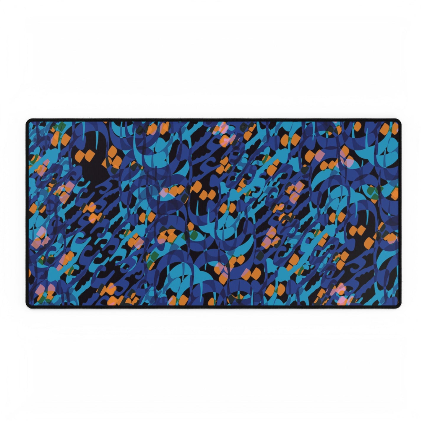 Desk Mat / Mouse Pad with Persian Caligraphy Design - Smooth Surface, Anti-Fray Edges, Supports Optical & Laser Mice