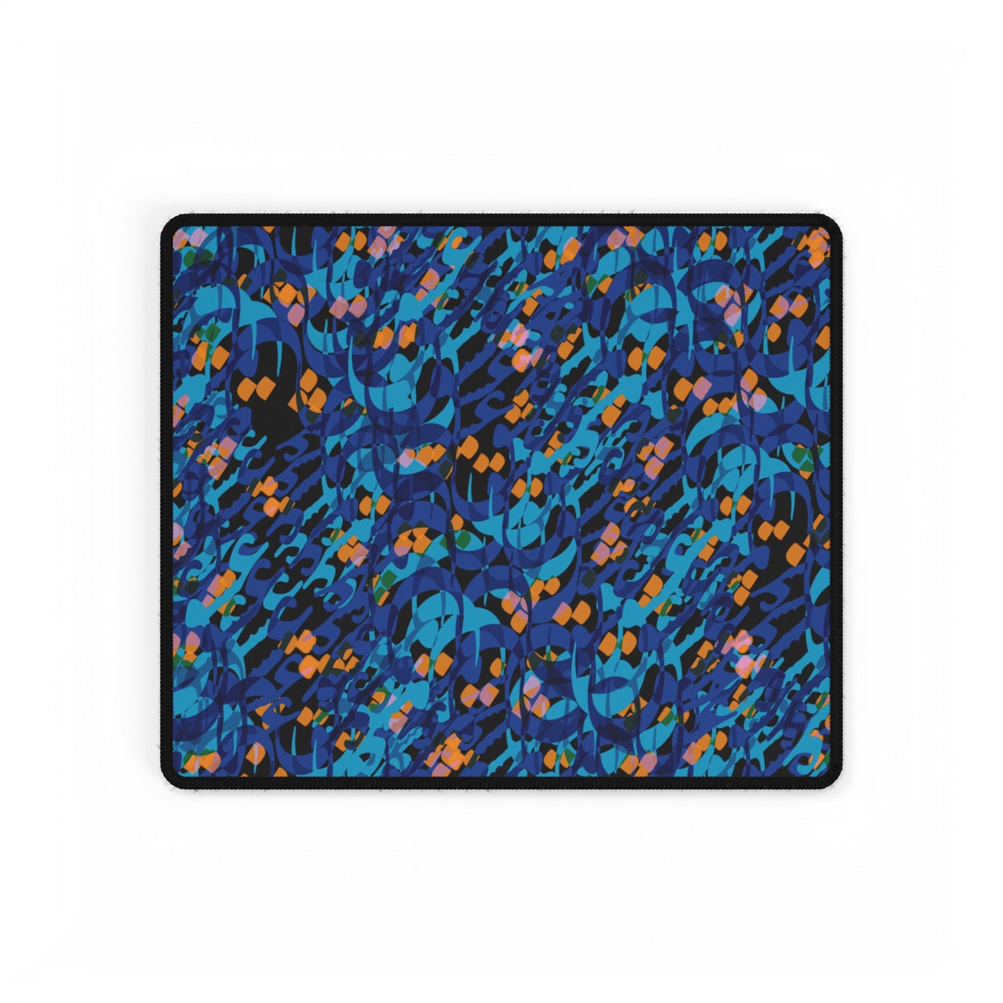 Desk Mat / Mouse Pad with Persian Caligraphy Design - Smooth Surface, Anti-Fray Edges, Supports Optical & Laser Mice