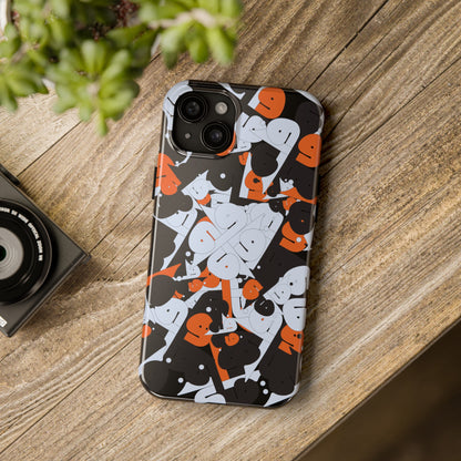 iPhone/Galaxy - Tough Phone Case with Persian Calligraphy Design - Impact Resistant, TPU Lining, Polycarbonate Shell, Glossy Finish