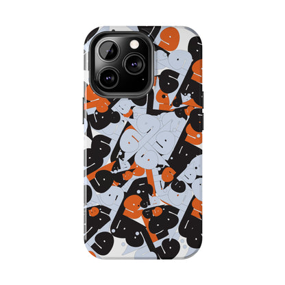 iPhone/GalaxyTough Phone Case with Persian Calligraphy Design - Impact Resistant, TPU Lining, Polycarbonate Shell, Glossy Finish