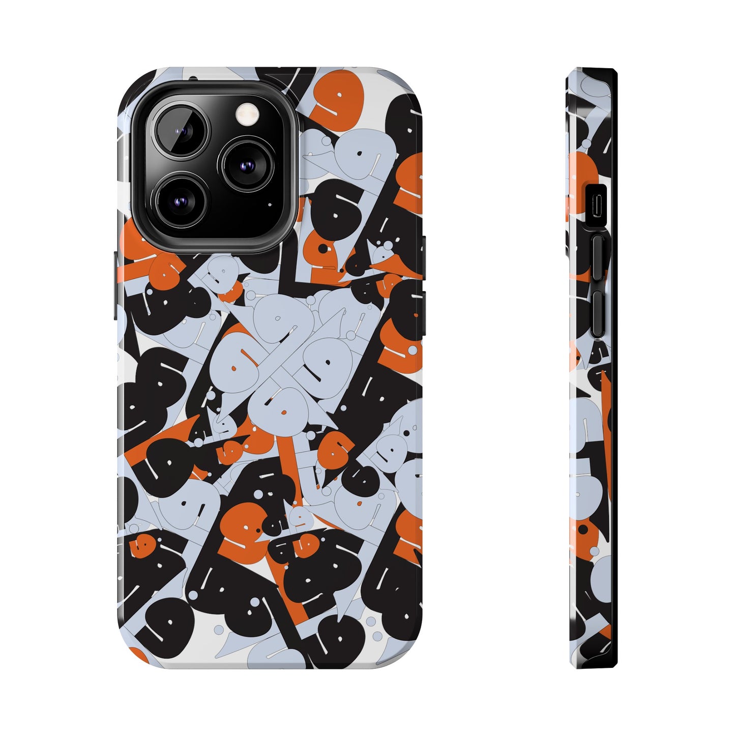 iPhone/GalaxyTough Phone Case with Persian Calligraphy Design - Impact Resistant, TPU Lining, Polycarbonate Shell, Glossy Finish