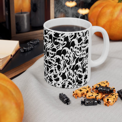 Durable Ceramic Coffee Mug with Persian Calligraphy Design - Vivid Print, BPA & Lead-Free, Microwave & Dishwasher Safe