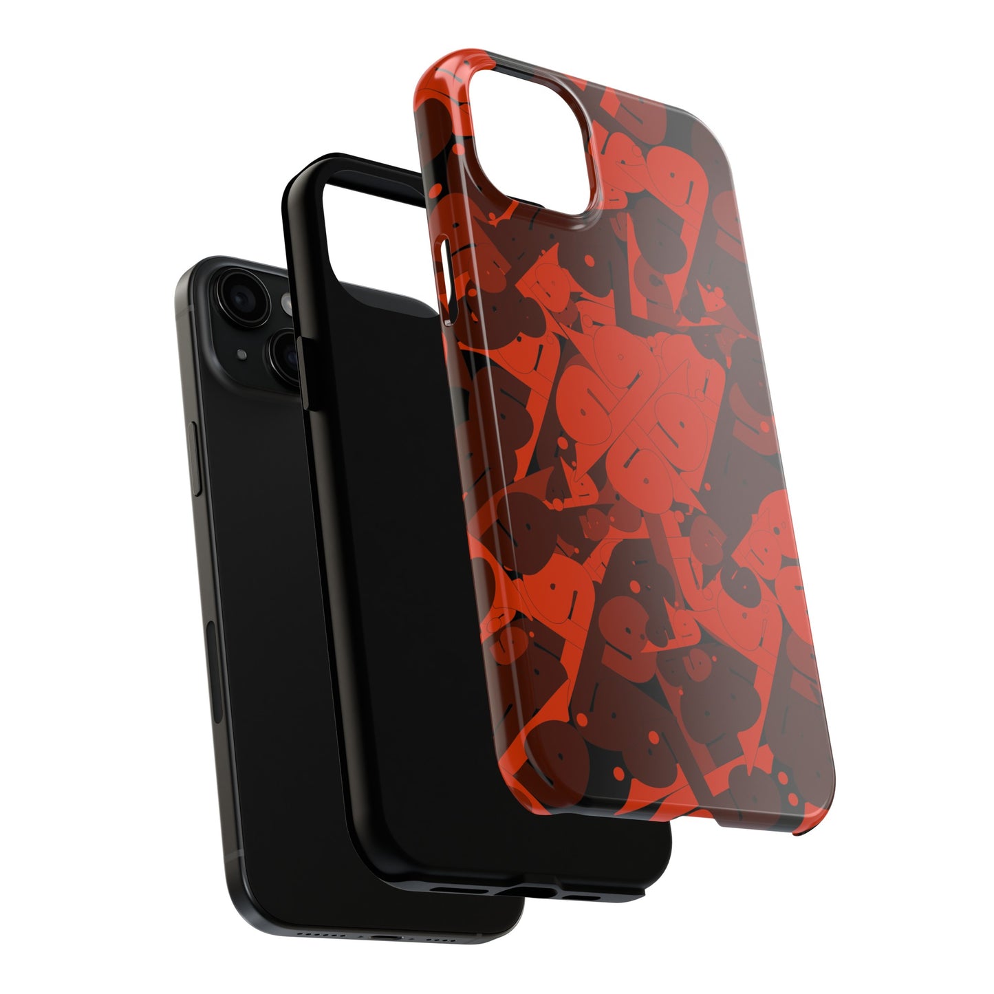 iPhone/Galaxy - Tough Phone Case with Persian Calligraphy Design - Impact Resistant, TPU Lining, Polycarbonate Shell, Glossy Finish