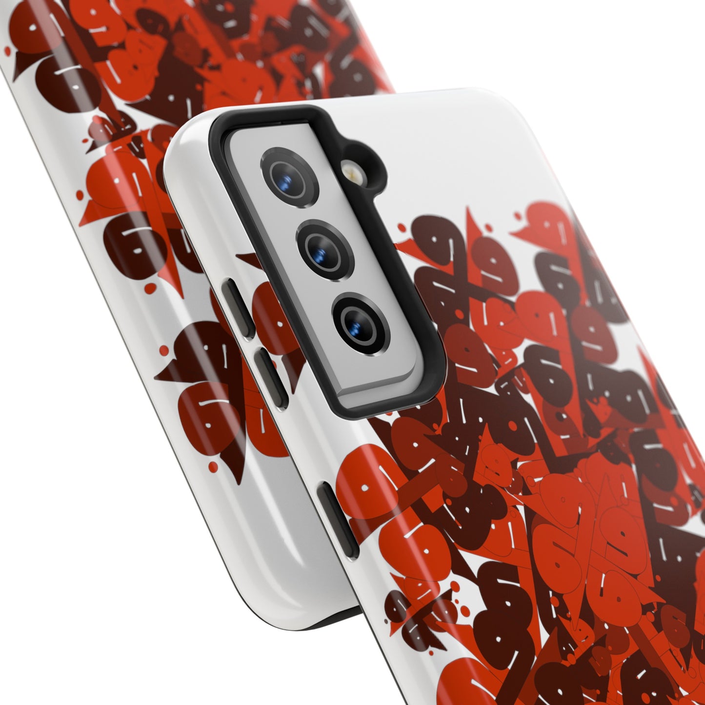 iPhone/Galaxy - Tough Phone Case with Persian Calligraphy Design  - Impact Resistant, TPU Lining, Polycarbonate Shell, Glossy Finish