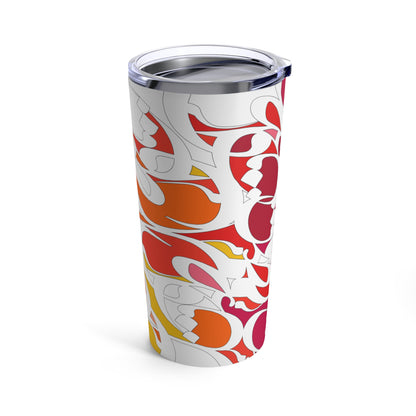 20oz Stainless Steel Tumbler with Double with Persian Calligraphy - Hot & Cold Beverages, Dishwasher Safe