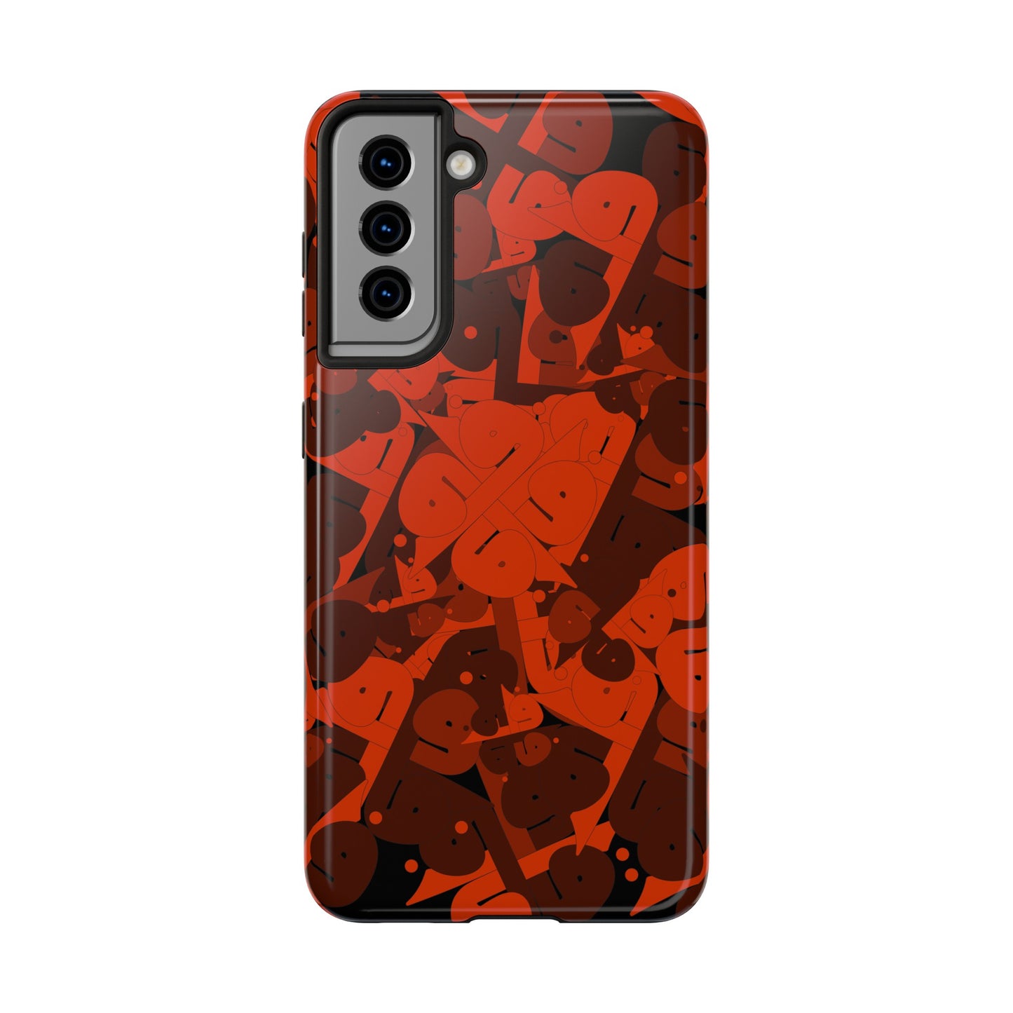 iPhone/Galaxy - Tough Phone Case with Persian Calligraphy Design - Impact Resistant, TPU Lining, Polycarbonate Shell, Glossy Finish