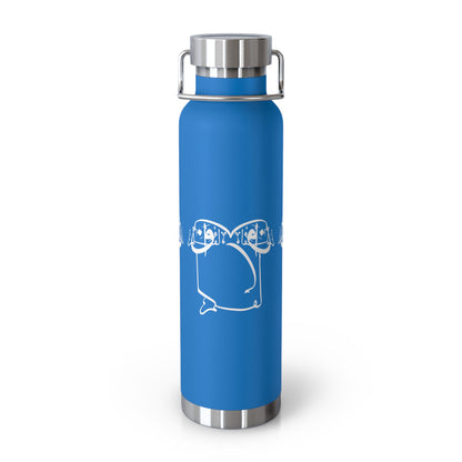 22oz Vacuum Insulated Stainless Steel Bottle with Persian Calligraphy Design - Double Wall, BPA Free, Spill-Proof, Scratch & Fade Resistant