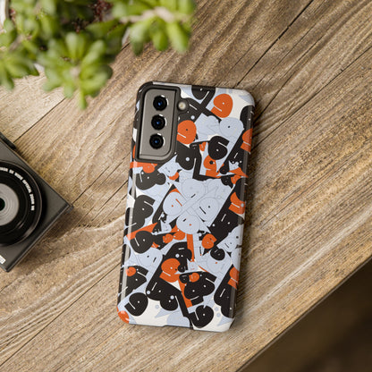 iPhone/GalaxyTough Phone Case with Persian Calligraphy Design - Impact Resistant, TPU Lining, Polycarbonate Shell, Glossy Finish