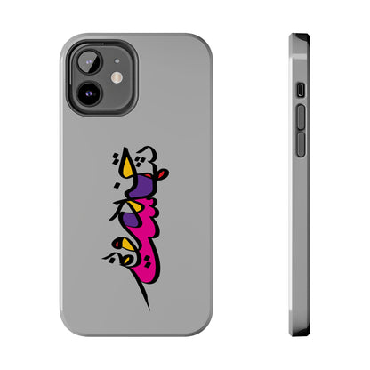 iPhone/Galaxy - Tough Phone Case with Persian Calligraphy Design  - Impact Resistant, TPU Lining, Polycarbonate Shell, Glossy Finish