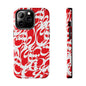 iPhone/Galaxy - Tough Phone Case with Persian Calligraphy Design - Impact Resistant, TPU Lining, Polycarbonate Shell, Glossy Finish