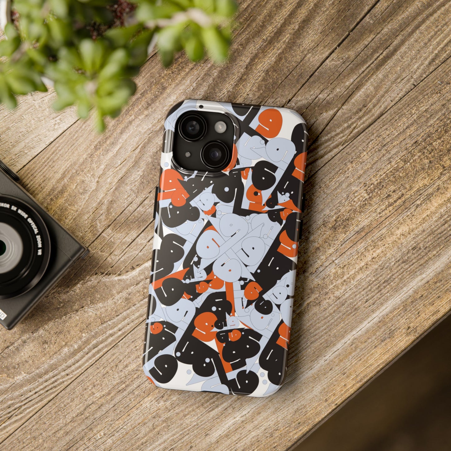 iPhone/GalaxyTough Phone Case with Persian Calligraphy Design - Impact Resistant, TPU Lining, Polycarbonate Shell, Glossy Finish