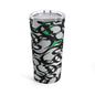 Durable 20oz Stainless Steel Tumbler with Persian Calligraphy Design - Vacuum Insulated, Dishwasher Safe, Glossy Finish