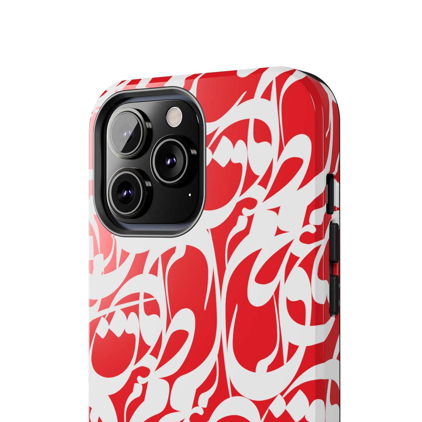 iPhone/Galaxy - Tough Phone Case with Persian Calligraphy Design - Impact Resistant, TPU Lining, Polycarbonate Shell, Glossy Finish