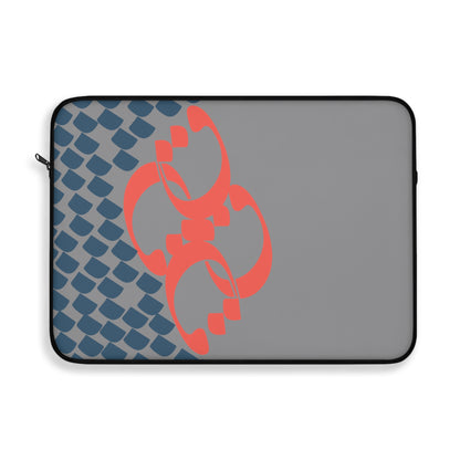 Stylish Laptop Sleeve - 100% Polyester with Persian Calligraphy Design, Plush Fleece Interior, Available in 3 Sizes