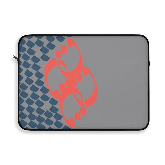 Stylish Laptop Sleeve - 100% Polyester with Persian Calligraphy Design, Plush Fleece Interior, Available in 3 Sizes