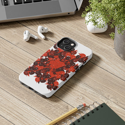 iPhone/Galaxy - Tough Phone Case with Persian Calligraphy Design  - Impact Resistant, TPU Lining, Polycarbonate Shell, Glossy Finish