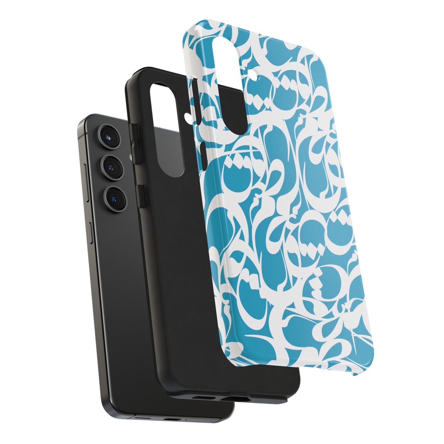 iPhone/Galaxy - Tough Phone Case with Persian Calligraphy Design - Impact Resistant, TPU Lining, Polycarbonate Shell, Glossy Finish