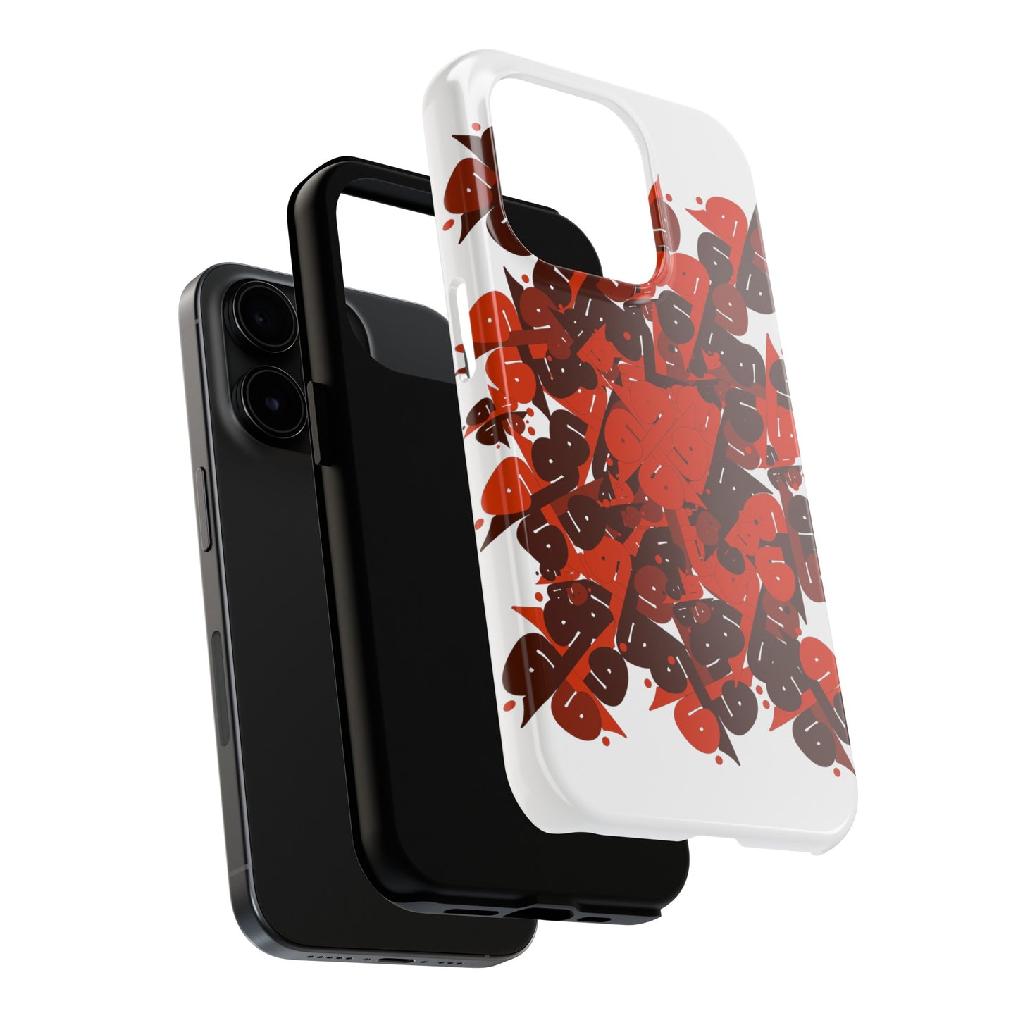 iPhone/Galaxy - Tough Phone Case with Persian Calligraphy Design  - Impact Resistant, TPU Lining, Polycarbonate Shell, Glossy Finish