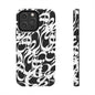 iPhone/Galaxy - Tough Phone Case with Persian Calligraphy Design - Impact Resistant, TPU Lining, Polycarbonate Shell, Glossy Finish