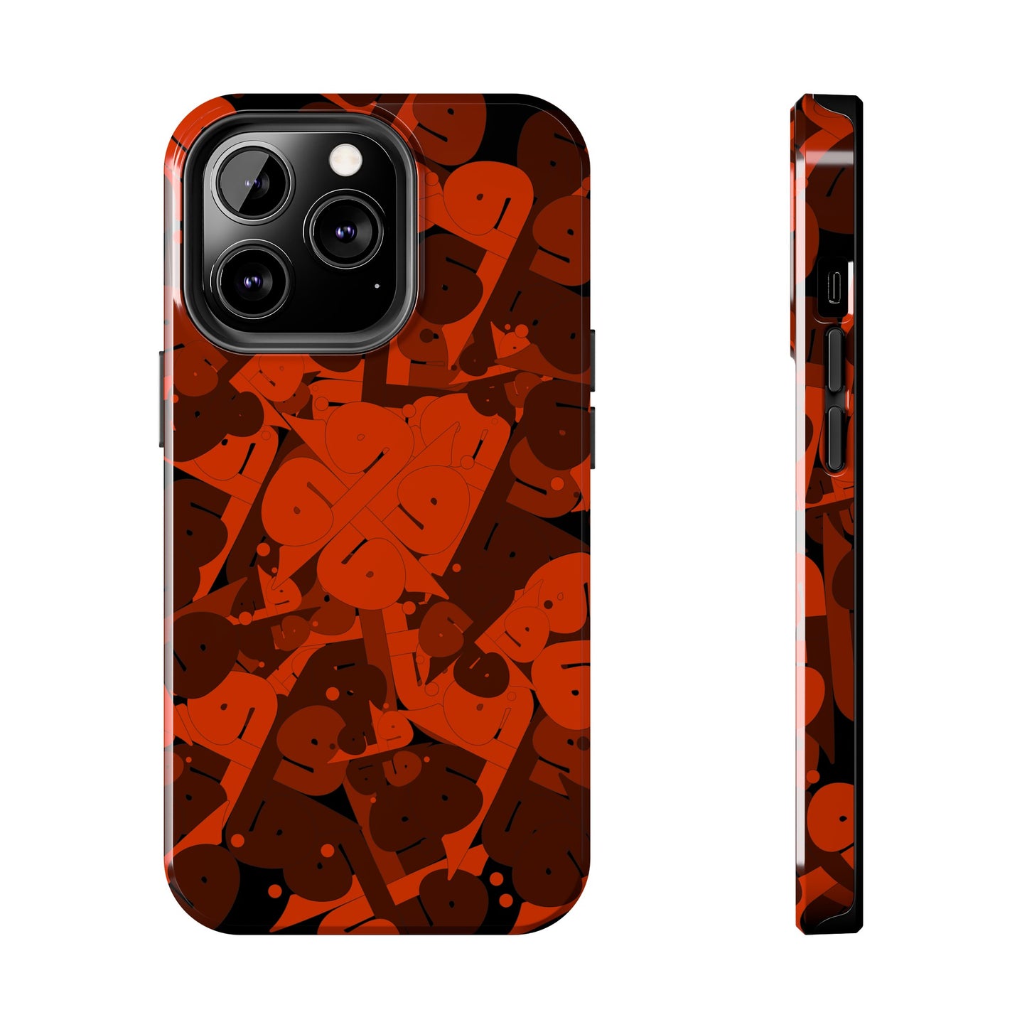 iPhone/Galaxy - Tough Phone Case with Persian Calligraphy Design - Impact Resistant, TPU Lining, Polycarbonate Shell, Glossy Finish