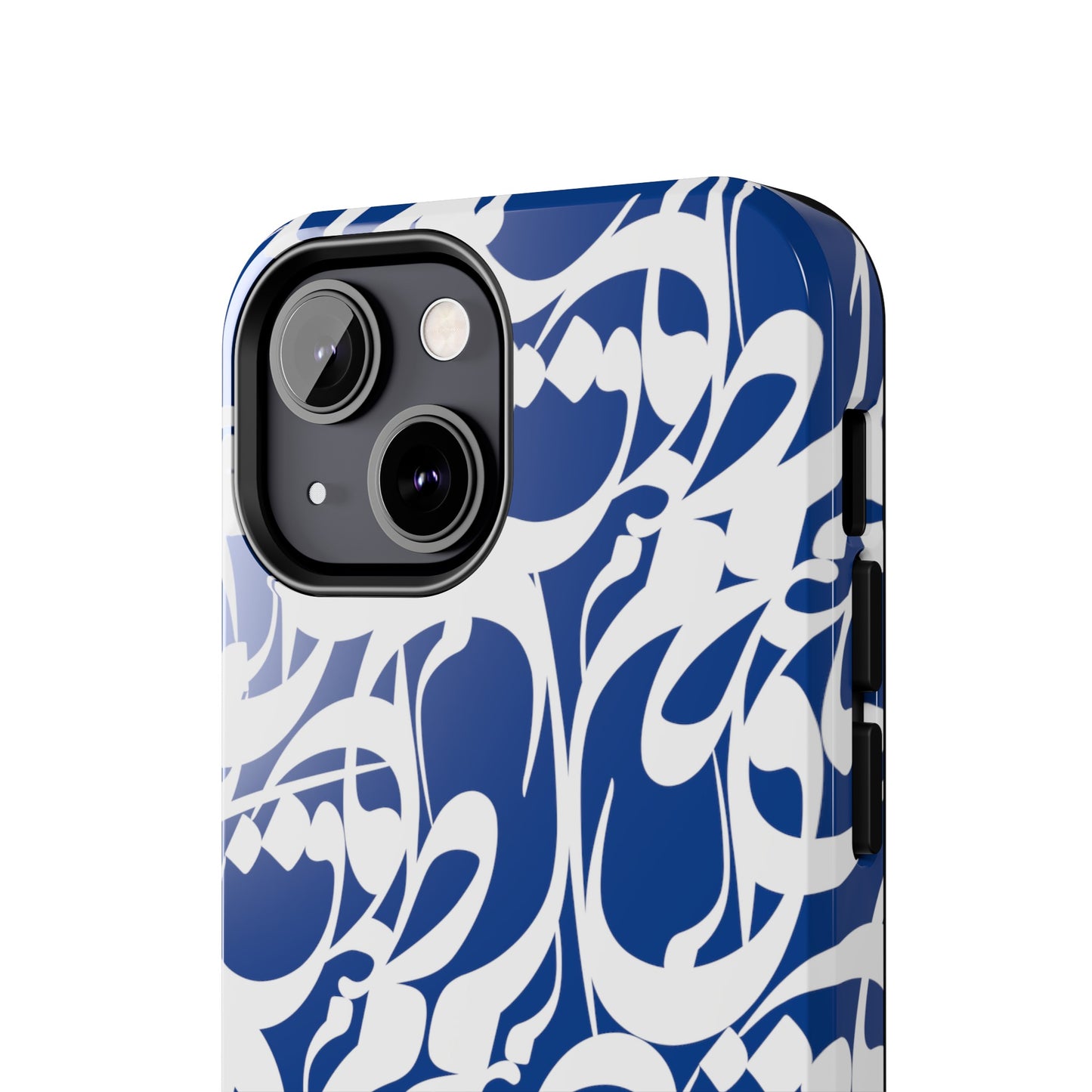 iPhone/Galaxy - Tough Phone Case with Persian Calligraphy Design - Impact Resistant, TPU Lining, Polycarbonate Shell, Glossy Finish