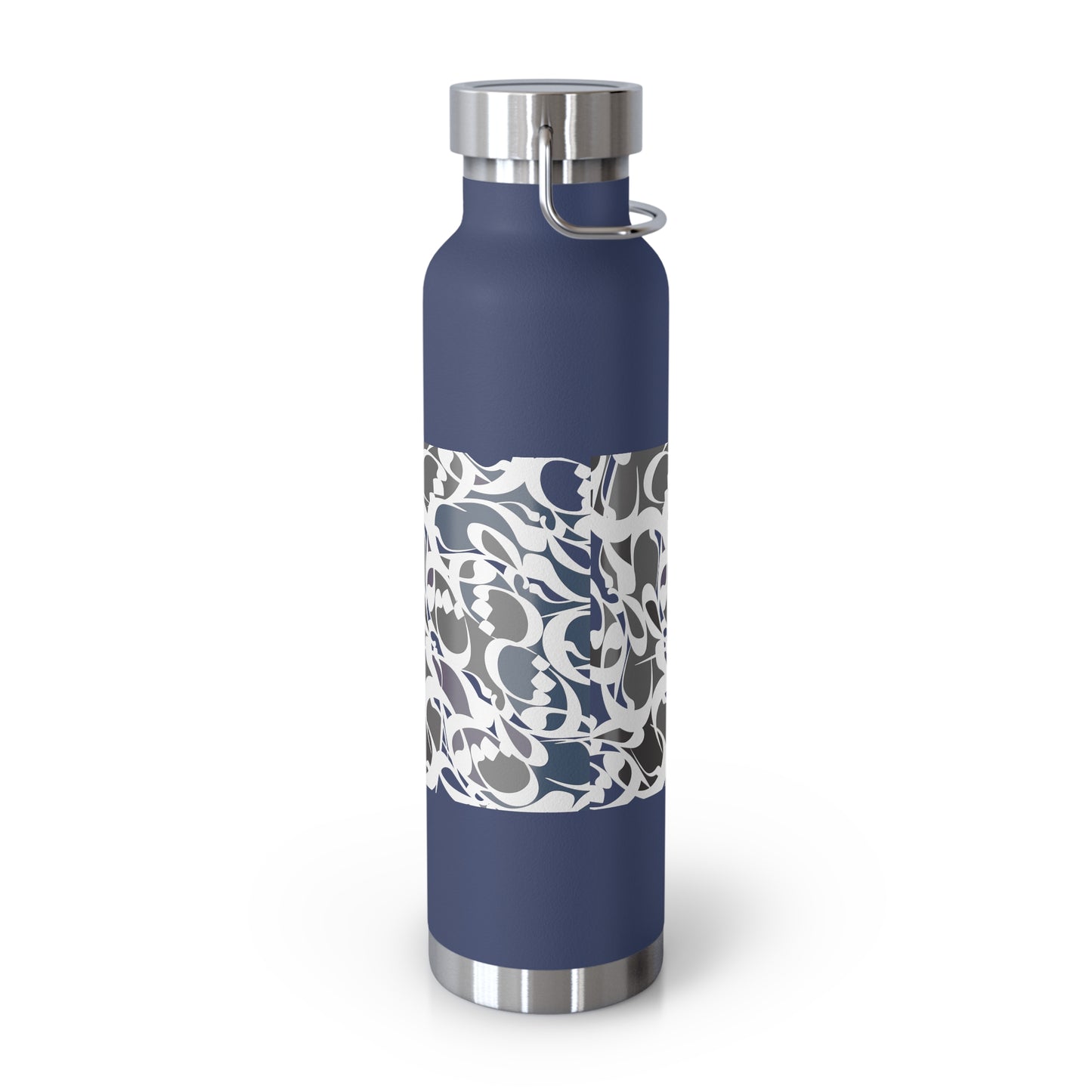 22oz Vacuum Insulated Stainless Steel Bottle with Persian Calligraphy Design - Double Wall, BPA Free, Spill-Proof, Scratch & Fade Resistant