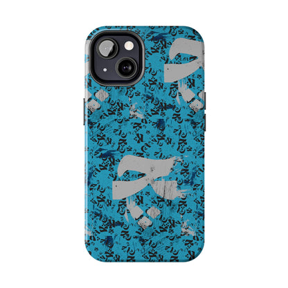 iPhone/Galaxy - Tough Phone Case with Persian Calligraphy Design - Impact Resistant, TPU Lining, Polycarbonate Shell, Glossy Finish