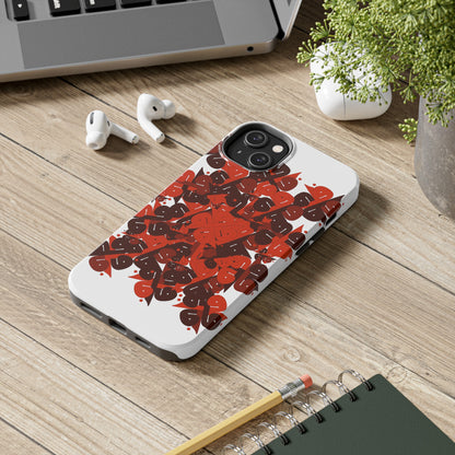 iPhone/Galaxy - Tough Phone Case with Persian Calligraphy Design  - Impact Resistant, TPU Lining, Polycarbonate Shell, Glossy Finish