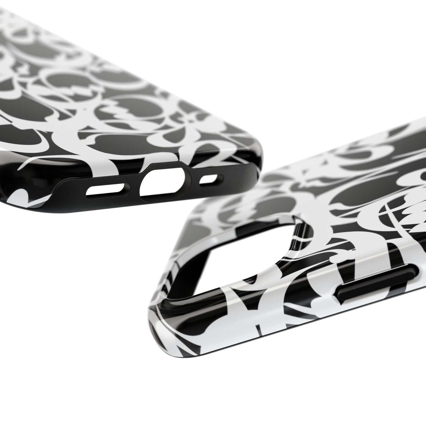 iPhone/Galaxy - Tough Phone Case with Persian Calligraphy Design - Impact Resistant, TPU Lining, Polycarbonate Shell, Glossy Finish