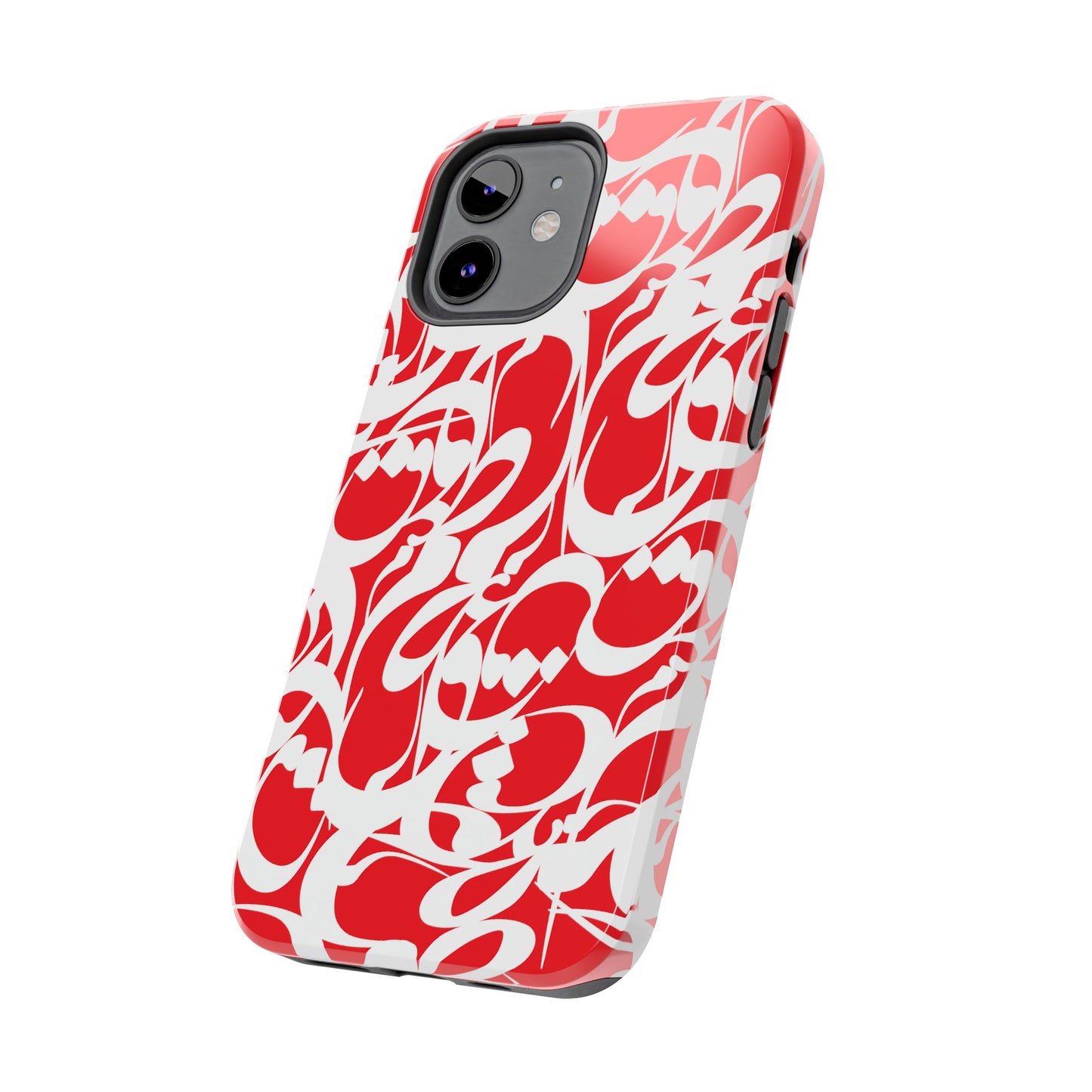 iPhone/Galaxy - Tough Phone Case with Persian Calligraphy Design - Impact Resistant, TPU Lining, Polycarbonate Shell, Glossy Finish