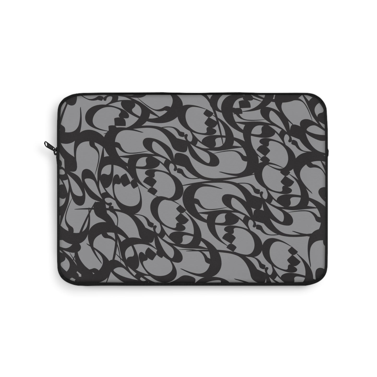 Stylish Laptop Sleeve - 100% Polyester with Persian Calligraphy Design, Plush Fleece Interior, Available in 3 Sizes