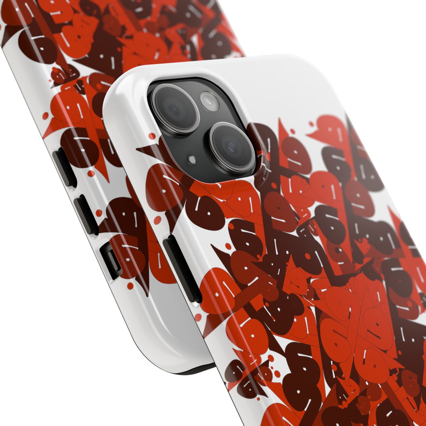 iPhone/Galaxy - Tough Phone Case with Persian Calligraphy Design  - Impact Resistant, TPU Lining, Polycarbonate Shell, Glossy Finish