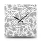 Durable Acrylic Wall Clock with Persian Calligraphy Design - Round & Square, Two Sizes, Easy Hanging Keyhole Slot