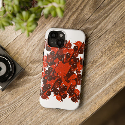 iPhone/Galaxy - Tough Phone Case with Persian Calligraphy Design  - Impact Resistant, TPU Lining, Polycarbonate Shell, Glossy Finish