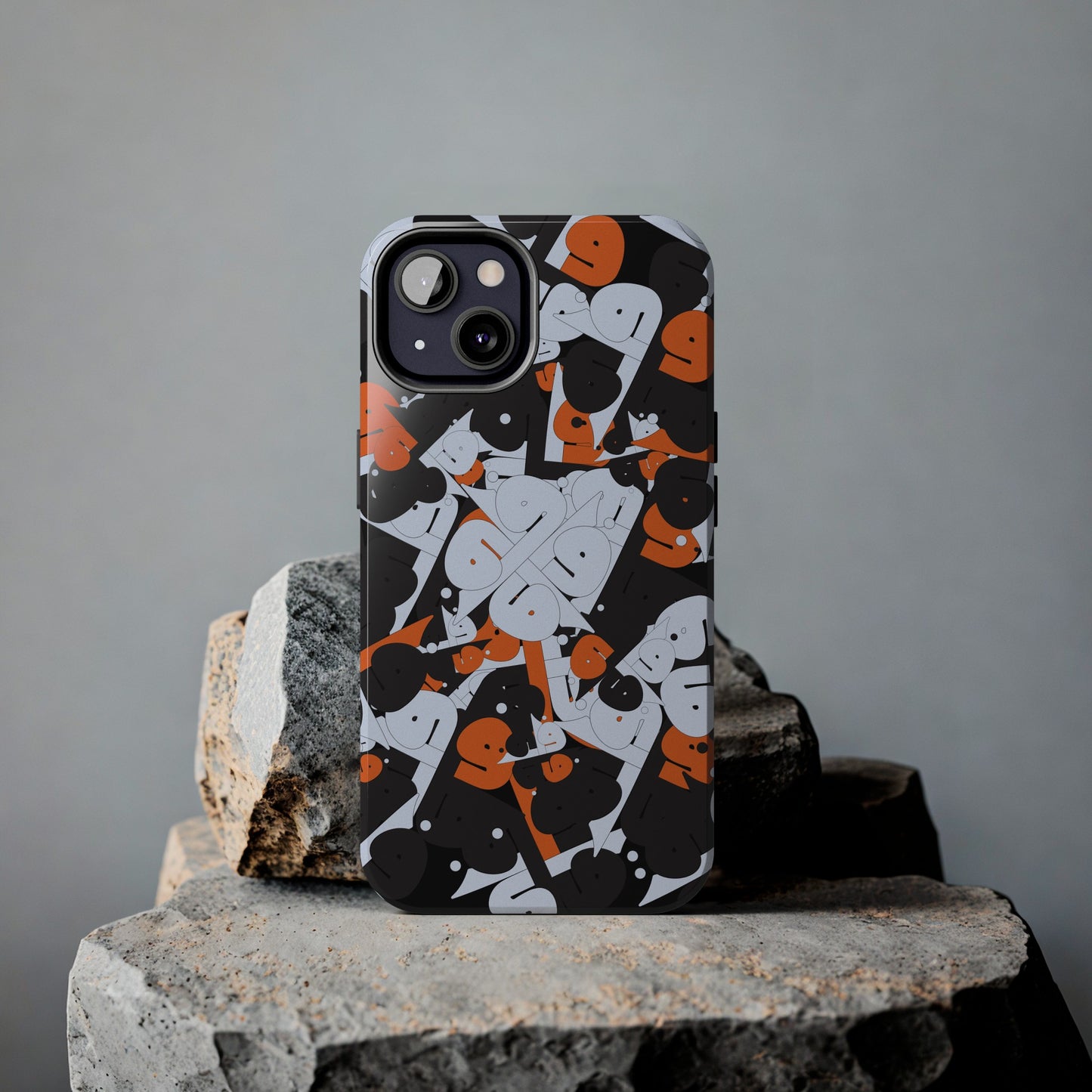 iPhone/Galaxy - Tough Phone Case with Persian Calligraphy Design - Impact Resistant, TPU Lining, Polycarbonate Shell, Glossy Finish