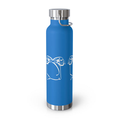 22oz Vacuum Insulated Stainless Steel Bottle with Persian Calligraphy Design - Double Wall, BPA Free, Spill-Proof, Scratch & Fade Resistant