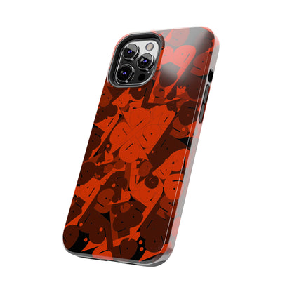 iPhone/Galaxy - Tough Phone Case with Persian Calligraphy Design - Impact Resistant, TPU Lining, Polycarbonate Shell, Glossy Finish