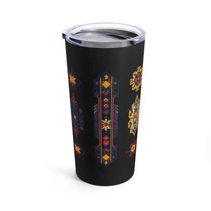 20oz Stainless Steel Tumbler with Double with Persian Calligraphy - Hot & Cold Beverages, Dishwasher Safe