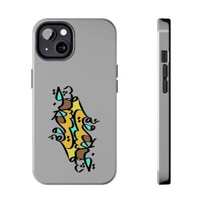 iPhone/Galaxy - Tough Phone Case with Persian Calligraphy Design - Impact Resistant, TPU Lining, Polycarbonate Shell, Glossy Finish