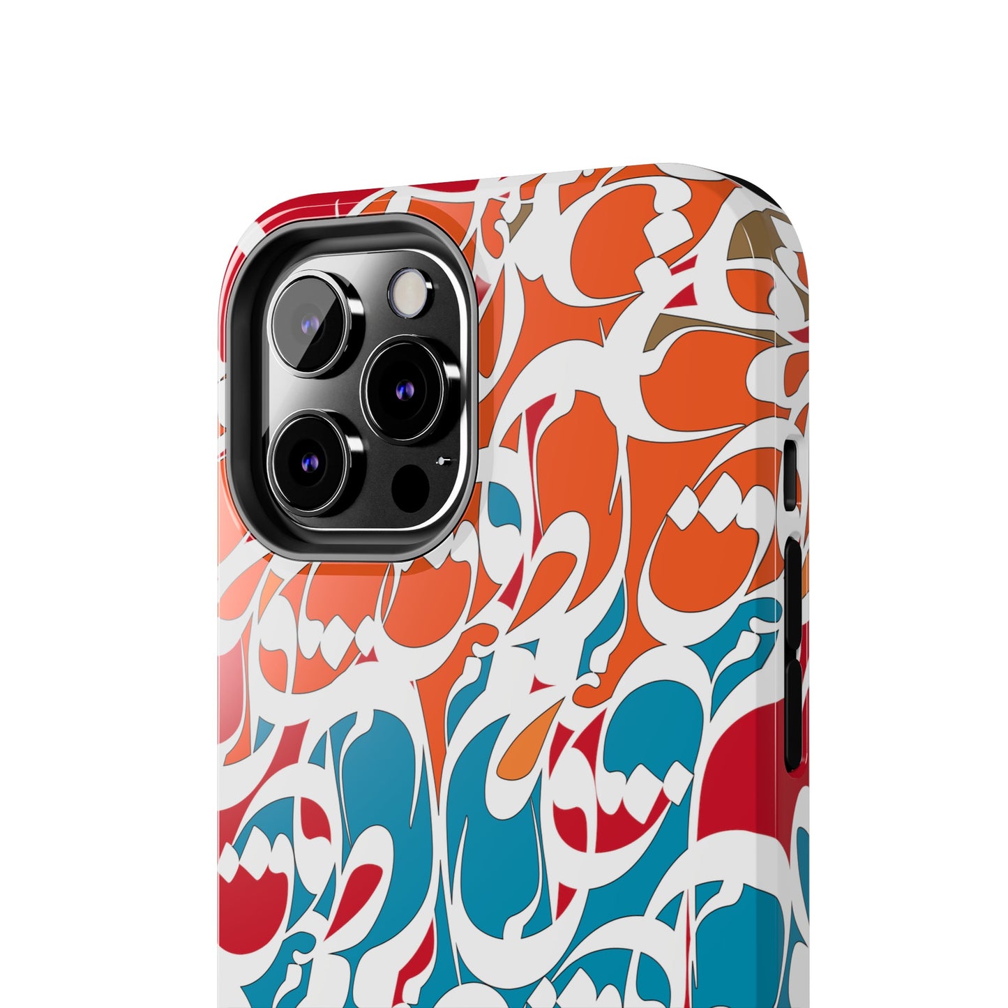 iPhone/Galaxy Tough Phone Case with Persian Calligraphy Design - Impact Resistant, TPU Lining, Polycarbonate Shell, Glossy Finish