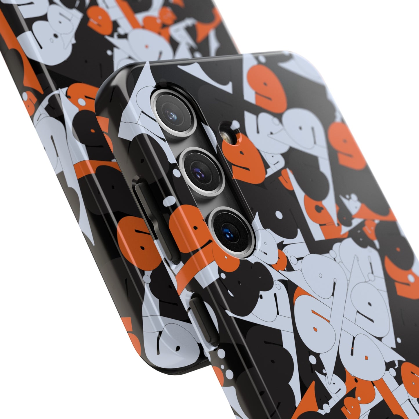 iPhone/Galaxy - Tough Phone Case with Persian Calligraphy Design - Impact Resistant, TPU Lining, Polycarbonate Shell, Glossy Finish