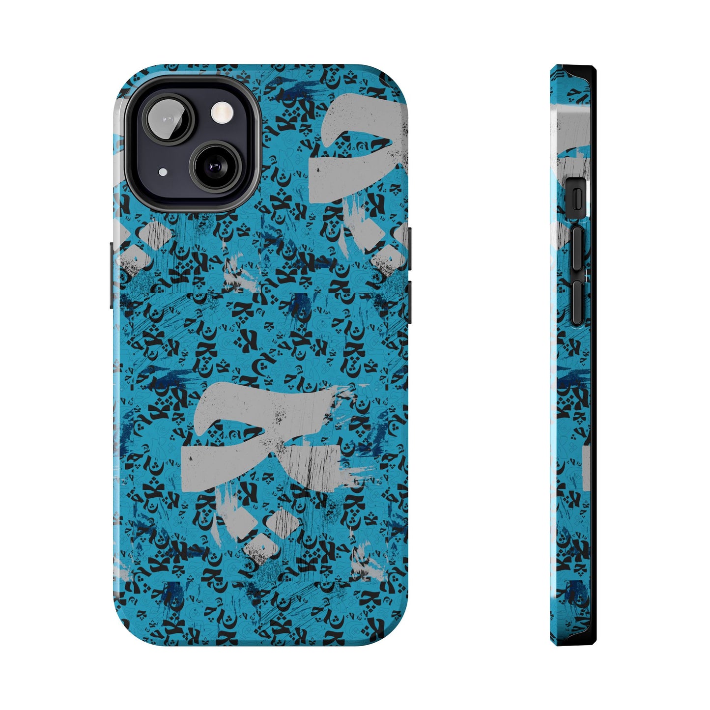 iPhone/Galaxy - Tough Phone Case with Persian Calligraphy Design - Impact Resistant, TPU Lining, Polycarbonate Shell, Glossy Finish